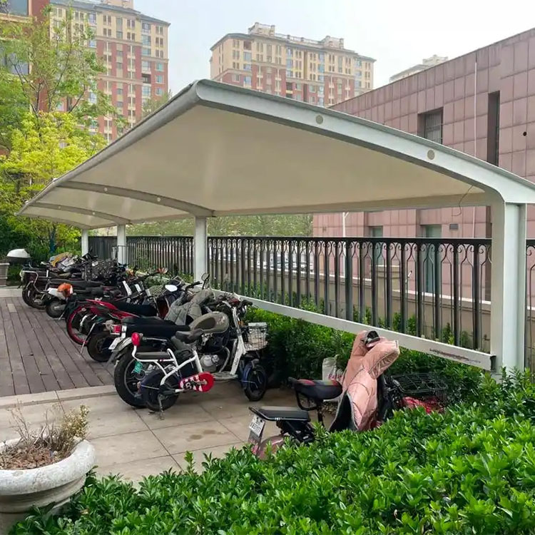 通化县膜结构电动车棚